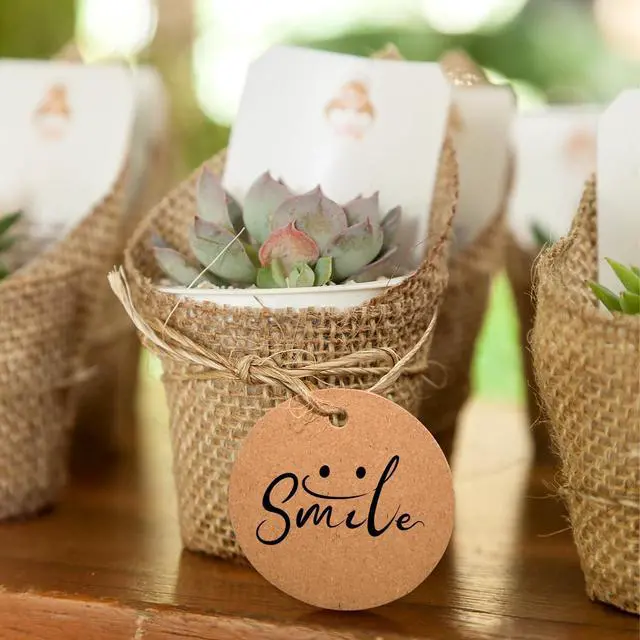 Alt view image 6 of 7 - 200pcs Kraft Gift Tags - Round Paper Tags