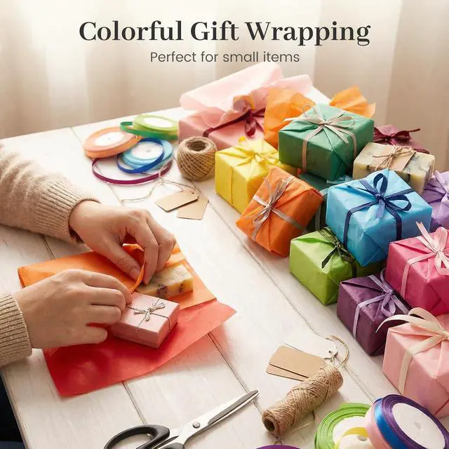 Alt view image 5 of 7 - Koogel Tissue Paper 320 Sheets, 14 X 10 inch 40 Colors for Gift Bags