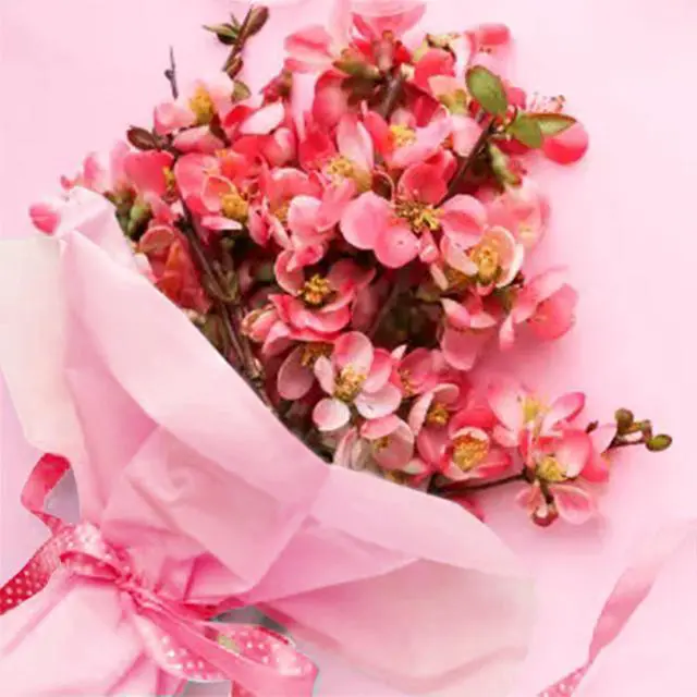 Alt view image 4 of 6 - 40 Sheets Pink Tissue Paper for Gift Bags Valentines Day Weddings Birthday Fall Decoration Sunflower DIY Art Crafts Packaging Wrapping Paper Bulk, 14 x 20 Inch