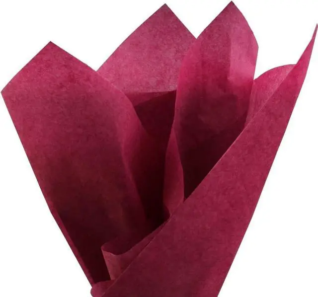 Main image of PMLAND Premium Quality Gift Wrapping Paper - Burgundy Color - 20 Inches x 26 Inches 60 Sheets