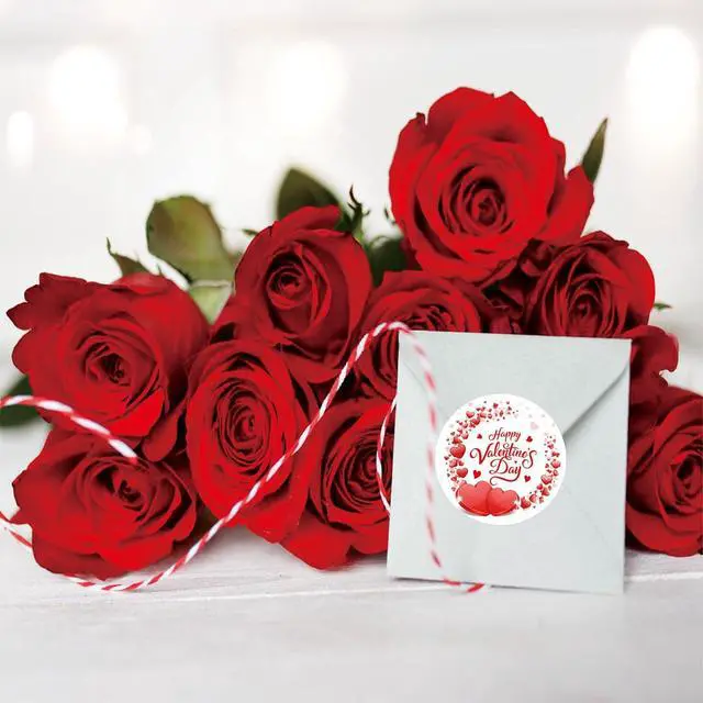 Alt view image 4 of 7 - Valentine's Day Gift Stickers 72pcs Valentine's Day Tags Sticker for Love Letters Sealing Gift Wrapping Signature Decoration