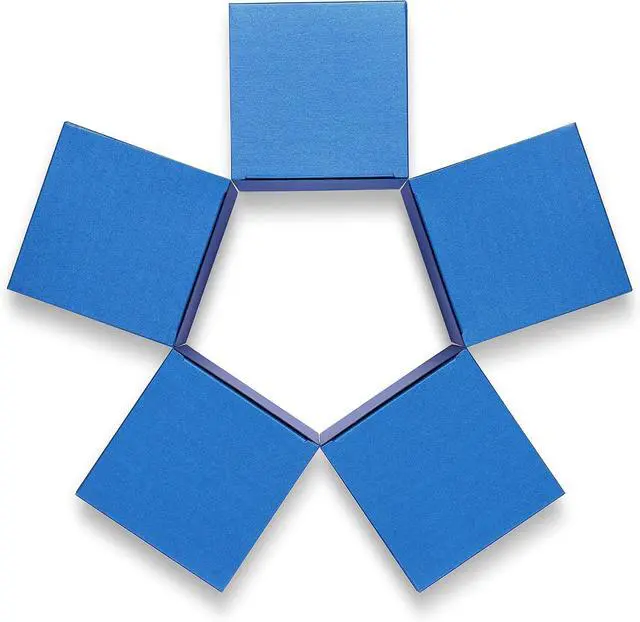 Alt view image 2 of 5 - Quotidian Navy Blue Paper Glitter Gift Boxes with Lids 2x2x2 in, 12 Count