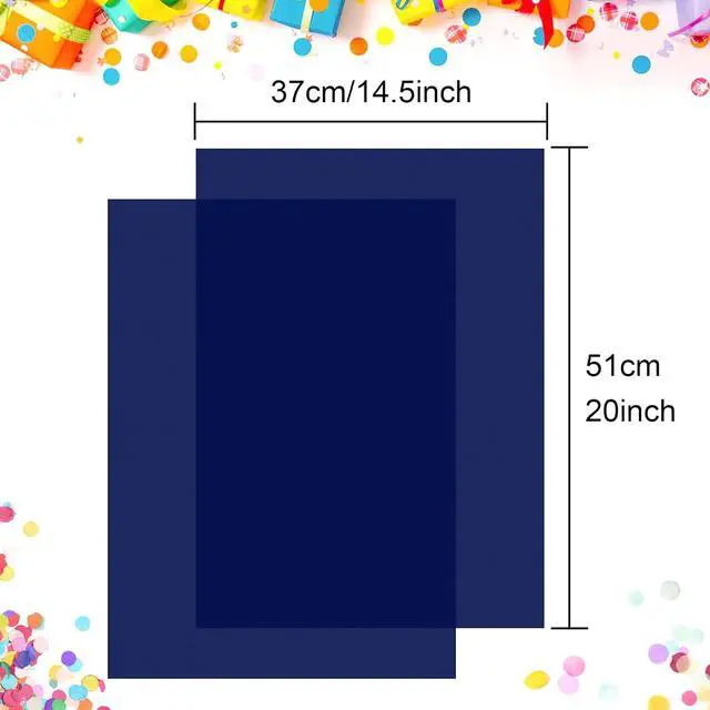 Alt view image 2 of 7 - CHRORINE 60 Sheets Navy Blue Tissue Paper Art Gift Wrapping Tissue Paper Bulk for DIY Crafts Decor Birthday Holiday Boys Party 20 x 14.5 inches