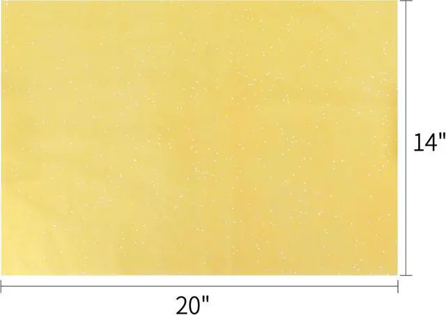 Alt view image 2 of 6 - SUNCOLOR 120 Sheets 20"x14" Yellow Tissue Paper for Gift Bags Packaging Glitter Art Tissue Paper for Crafts