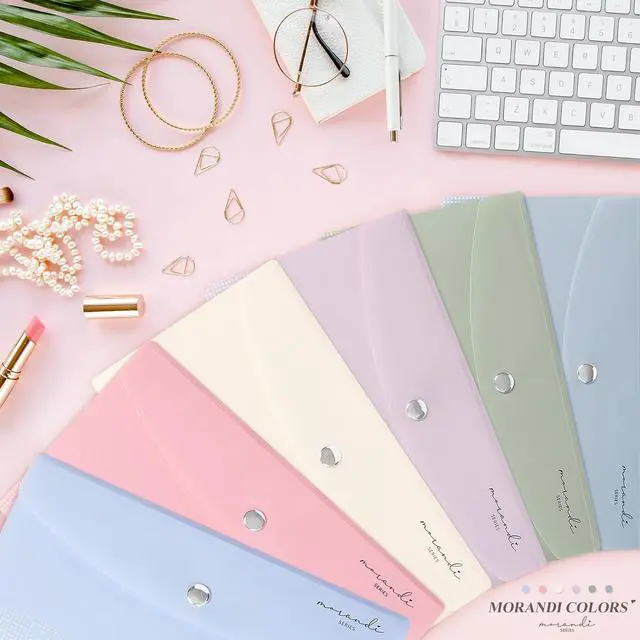 Alt view image 5 of 7 - H4D 9x5 Plastic Budget Envelopes for Cash System, Pastel Colors, 6 Pack