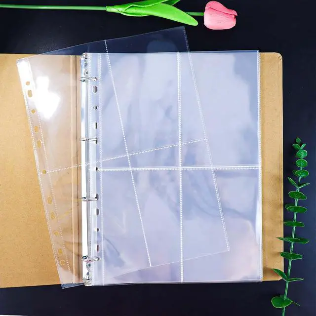 Alt view image 4 of 7 - 20 A4 Binder 4 Pocket, 4X6 Sheet Protectors Photocard Sleeves