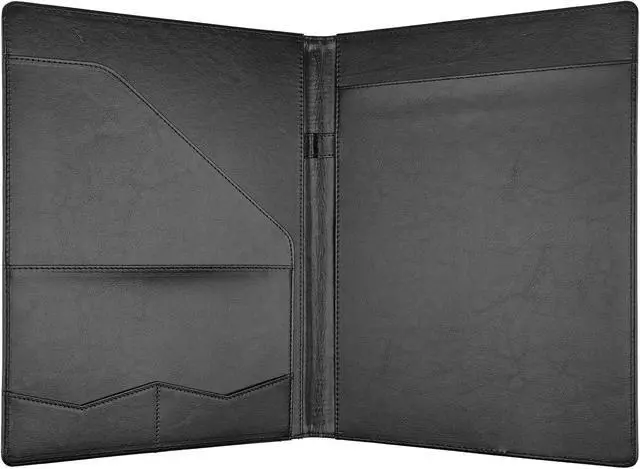 Alt view image 2 of 7 - Professional Padfolio Portfolio Binder, Faux Leather, Black