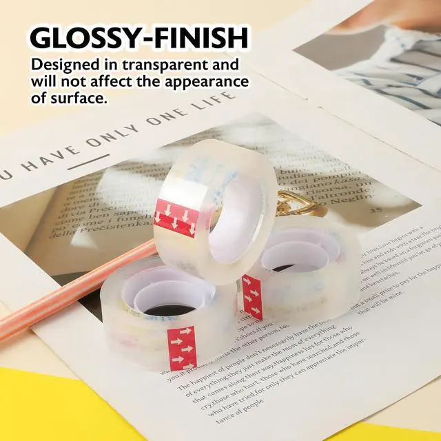 Alt view image 3 of 7 - BAZIC PRODUCTS Crystal Clear Tape Refill, 3/4 in x 1000 in, 3 Ct