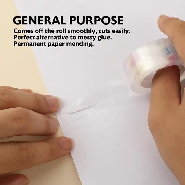Alt view image 4 of 7 - BAZIC PRODUCTS Crystal Clear Tape Refill, 3/4 in x 1000 in, 3 Ct