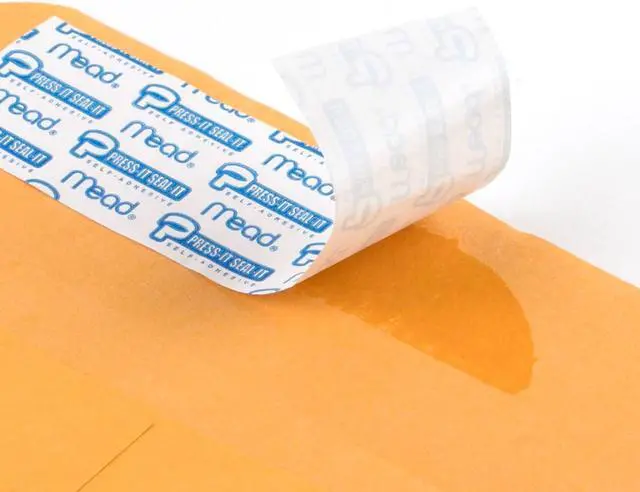 Alt view image 3 of 6 - Mead Envelopes, Letter Size 9" x 12", Press-It Seal-It Self Adhesive Closure, Brown Kraft All-Purpose 24-lb Paper, Manila Mailing Envelopes, 25 Count (76086)