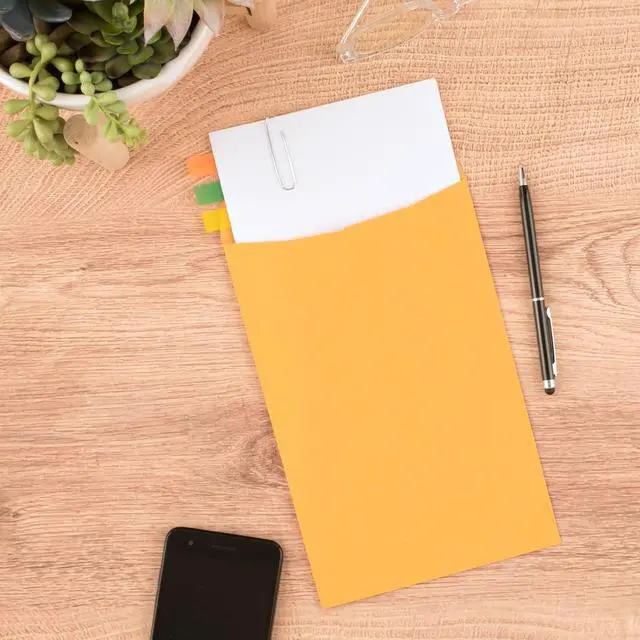 Alt view image 4 of 6 - Mead Envelopes, Letter Size 9" x 12", Press-It Seal-It Self Adhesive Closure, Brown Kraft All-Purpose 24-lb Paper, Manila Mailing Envelopes, 25 Count (76086)