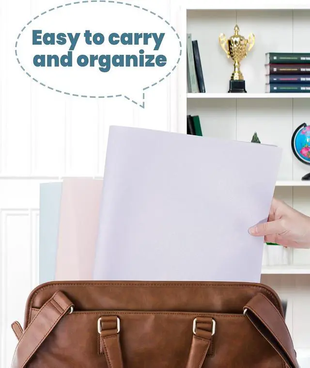 Alt view image 6 of 7 - SUNEE Folders with Pockets (6 Pack, Pastel Colors), Plastic Folder with Pocket, Poly Folder for Documents Letter Size, 2 Pocket Folders for Kids, Home, School, Office
