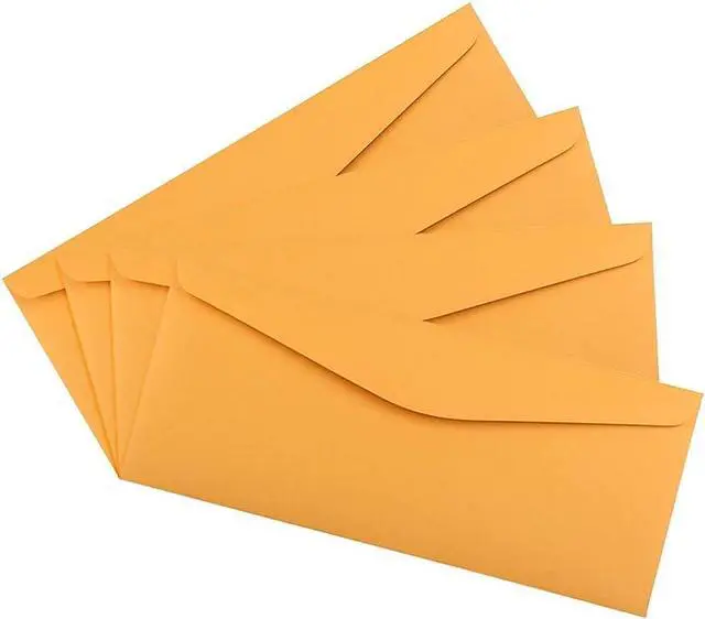 Alt view image 3 of 6 - JAM PAPER #11 Envelopes - 4 1/2 x 10 3/8 - Brown Kraft Manila - 50/Pack