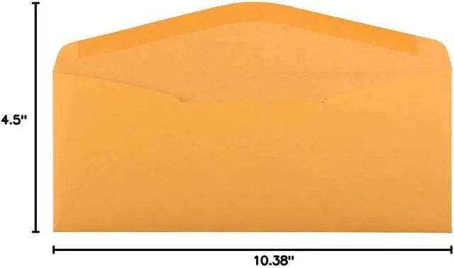Alt view image 6 of 6 - JAM PAPER #11 Envelopes - 4 1/2 x 10 3/8 - Brown Kraft Manila - 50/Pack
