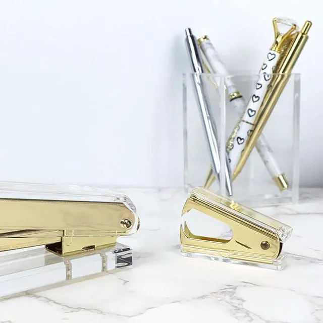 Alt view image 5 of 7 - NatSumeBasics Clear Staple Remover Pure Gold Stapler Remover Cute Yellow Puller Removers Tool for Home Office School Desk Accessories Gift (Yellow Gold)