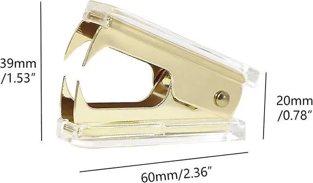 Alt view image 6 of 7 - NatSumeBasics Clear Staple Remover Pure Gold Stapler Remover Cute Yellow Puller Removers Tool for Home Office School Desk Accessories Gift (Yellow Gold)