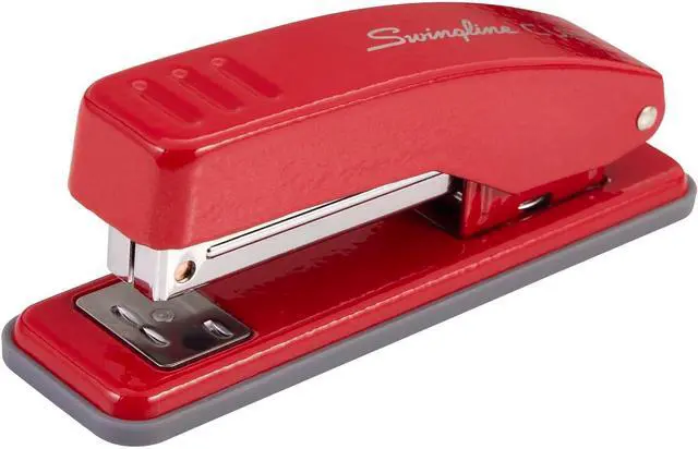 Main image of Swingline Stapler, Cub Compact Desktop Stapler, 20 Sheet Capacity, Metal, Rio Red (S701070)
