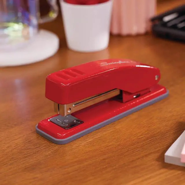 Alt view image 2 of 7 - Swingline Stapler, Cub Compact Desktop Stapler, 20 Sheet Capacity, Metal, Rio Red (S701070)