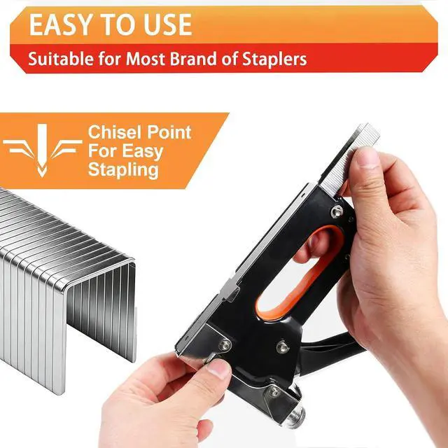 Alt view image 6 of 7 - 20 Guage 304 Stainless Steel T/50 Staples,4 Sizes:1344pcs