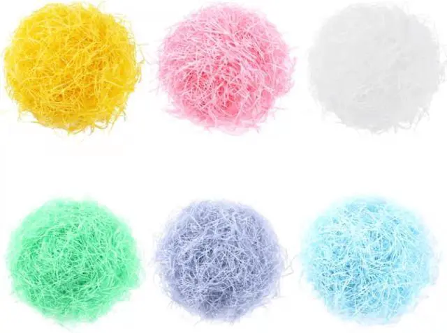Main image of FUSHENMU Easter Grass Craft Shredded Tissue Raffia Paper Grass Shred Paper for Easter Basket Filler Gift Wrapping Supply