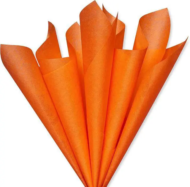 Alt view image 2 of 5 - Papyrus 8 Sheet 20 in. x 26 in. Orange Tissue Paper for All Occasions