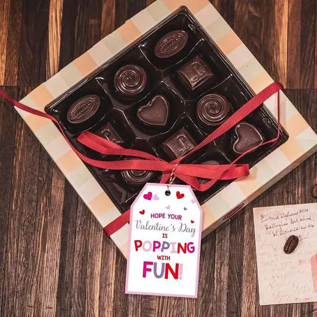 Alt view image 6 of 7 - Valentines Day Gift Tags with String, 50 PCS Valentines Tags
