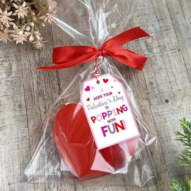 Alt view image 7 of 7 - Valentines Day Gift Tags with String, 50 PCS Valentines Tags