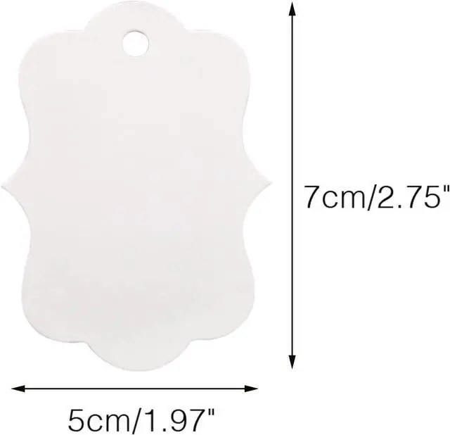 Alt view image 2 of 7 - joycraft 100Pcs Gift Tags with String, 2.7x2 inch Blank Kraft Paper Tags