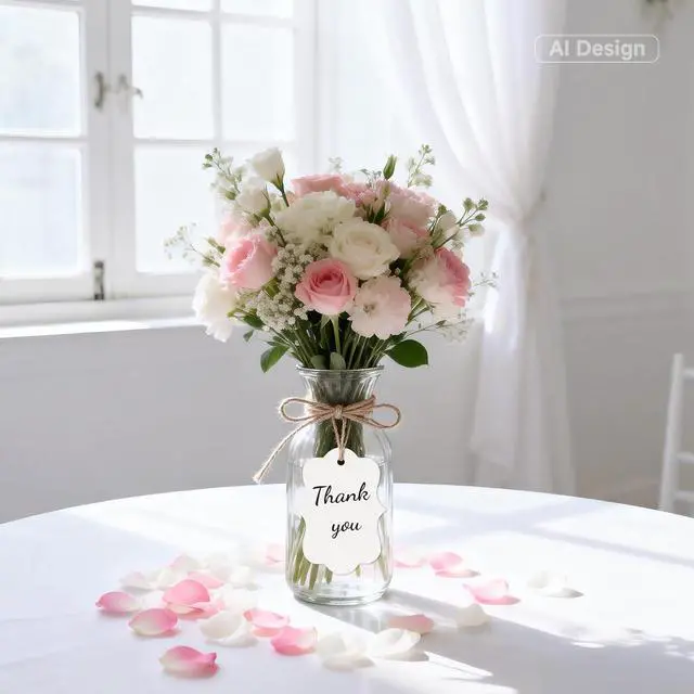Alt view image 6 of 7 - joycraft 100Pcs Gift Tags with String, 2.7x2 inch Blank Kraft Paper Tags