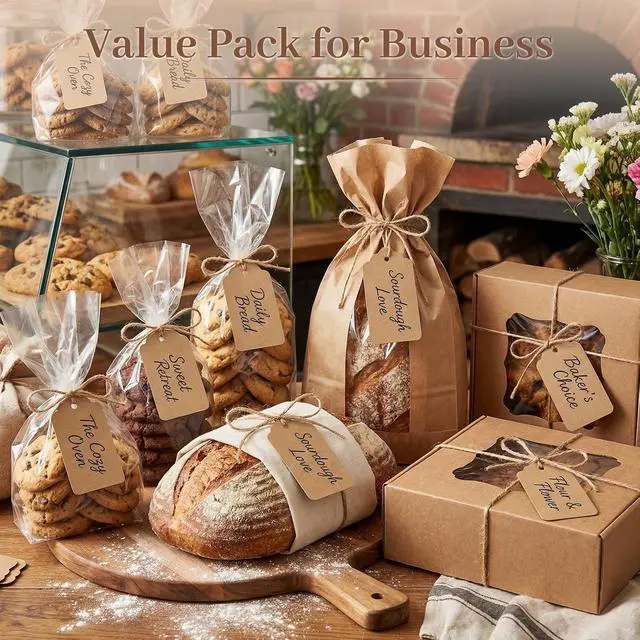 Alt view image 7 of 7 - VGOODALL 150Pcs Brown Kraft Gift Tags with String, 1.6 X 2.8 inches