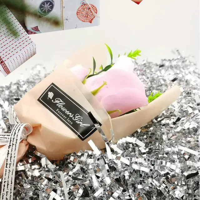 Alt view image 4 of 7 - Keoferlo Crinkle Paper Filler Gift Box Filler 1/2 LB Easter Box Baskets Stuffing Cut Shredd Silver Grass for Valentine Day Gift Baskets Packing Shipping Decorations Wrappings