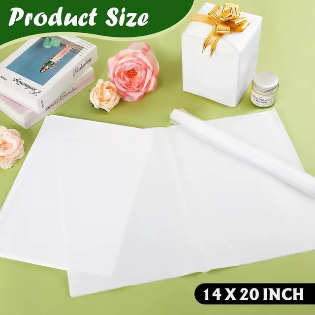 Alt view image 2 of 7 - TUXIYA 200 PCS White Tissue Paper Bulk,14"x20" Tissue Paper for Gift Bags