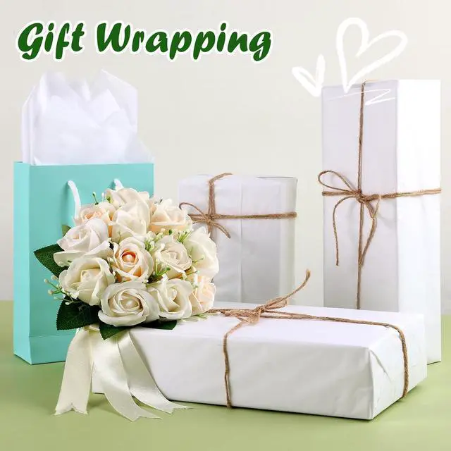 Alt view image 4 of 7 - TUXIYA 200 PCS White Tissue Paper Bulk,14"x20" Tissue Paper for Gift Bags