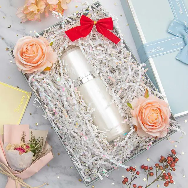 Alt view image 3 of 6 - Caleihd Crinkle Cut Paper Shred Filler Gift Cushion Streamer Diamond White