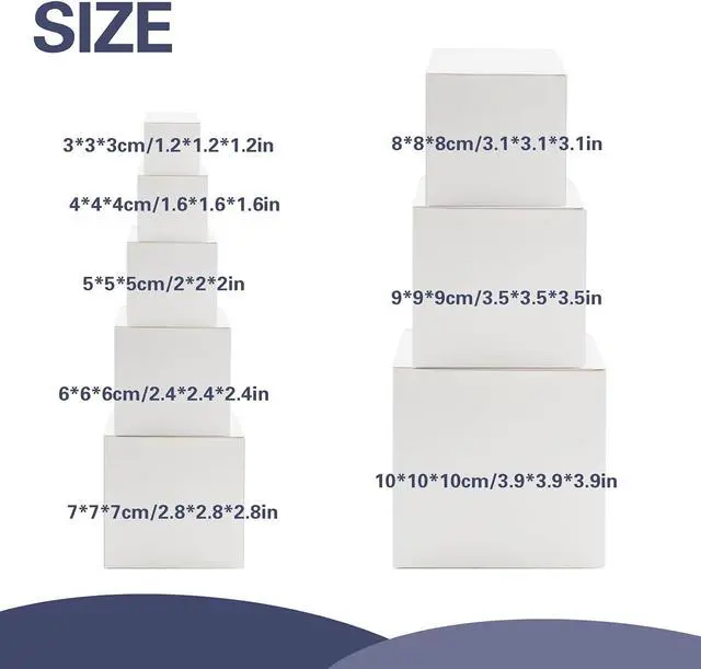 Alt view image 2 of 6 - JoyHuaTrade 8 PCS Nesting Gift Boxes Prank Surprise White Square Box