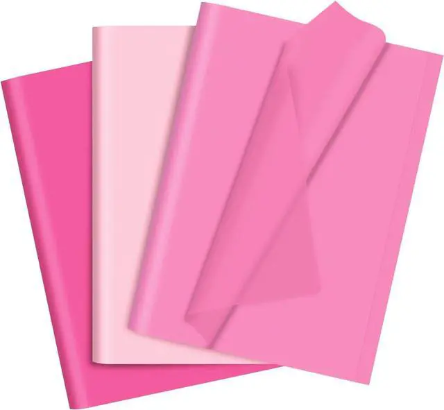 Main image of 60 Sheets Tissue Paper for Gift Bags, Mixed Pink Wrapping Tissue Paper Bulk for Decoration DIY Art Crafts Birthday Wedding Packaging, 14 X 20 Inches