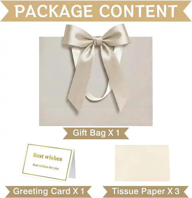 Alt view image 3 of 6 - Laidans 13 Inch Large Gift Bag for Birthday, Baby Shower & Wedding