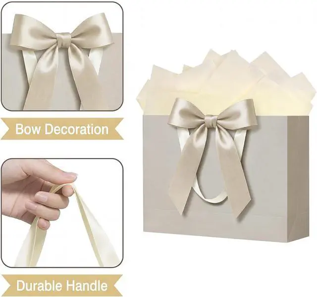 Alt view image 4 of 6 - Laidans 13 Inch Large Gift Bag for Birthday, Baby Shower & Wedding