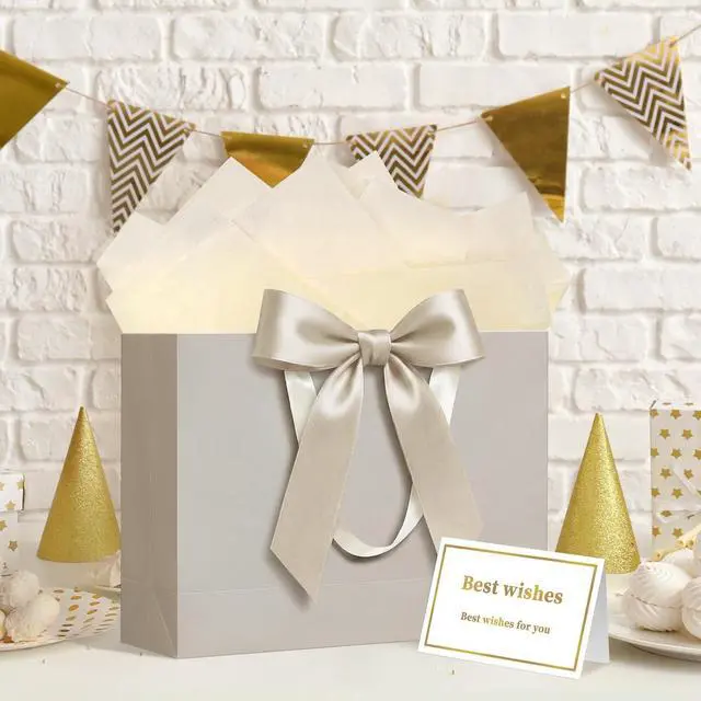 Alt view image 5 of 6 - Laidans 13 Inch Large Gift Bag for Birthday, Baby Shower & Wedding
