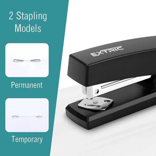 Alt view image 4 of 6 - EXTRIC Staplers for Desk, Black Stapler Heavy Duty 2 PK 25 Sheet Capacity