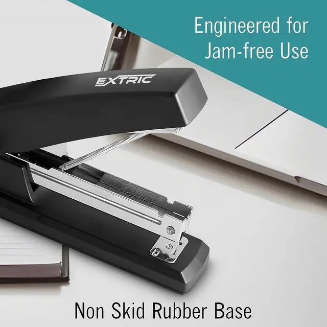 Alt view image 5 of 6 - EXTRIC Staplers for Desk, Black Stapler Heavy Duty 2 PK 25 Sheet Capacity