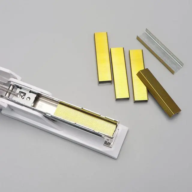 Alt view image 4 of 7 - NatSumeBasics 3000 Yellow Gold Staples 26/6 Standard Colored Staple Refill