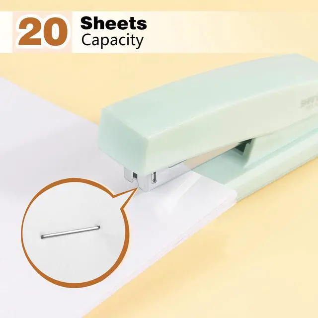 Alt view image 3 of 7 - Tamaki Stapler, Office Stapler, Small Staplers for Desk, Green