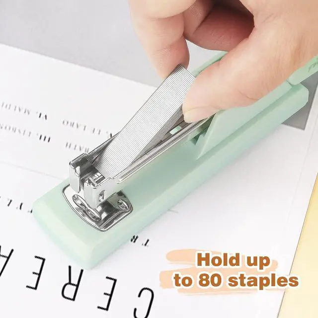 Alt view image 5 of 7 - Tamaki Stapler, Office Stapler, Small Staplers for Desk, Green
