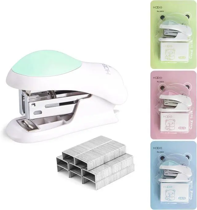 Main image of NEBURORA Mini Effortless Desktop Staplers with 400 Standard 24/6 Staples