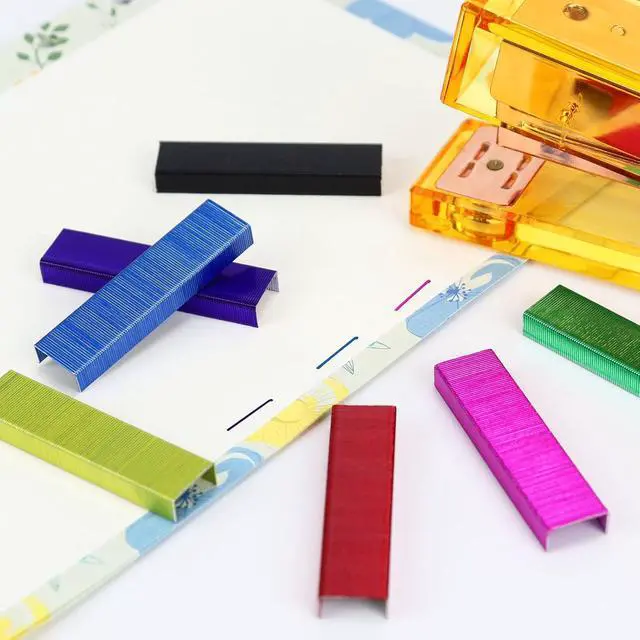 Alt view image 2 of 7 - 7Pack Colorful 26/6 Standard Staples, Refills for Desktop Office Staplers