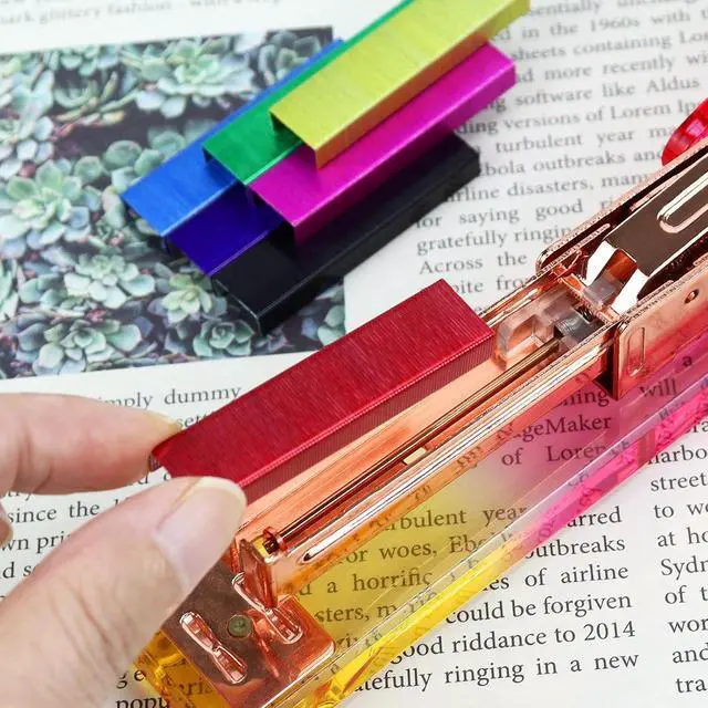 Alt view image 4 of 7 - 7Pack Colorful 26/6 Standard Staples, Refills for Desktop Office Staplers