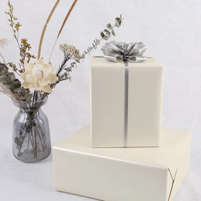 Alt view image 5 of 7 - NESCCI Off White Matte Wrapping Paper,Gift Wrapping Paper