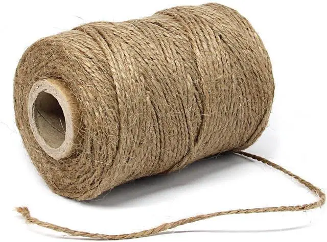 Alt view image 4 of 6 - 300 Feet Natural Jute Twine and 100PCS Brown Rectangle Kraft Paper Gift Tags for Crafts & Price Tags Labels by Blisstime