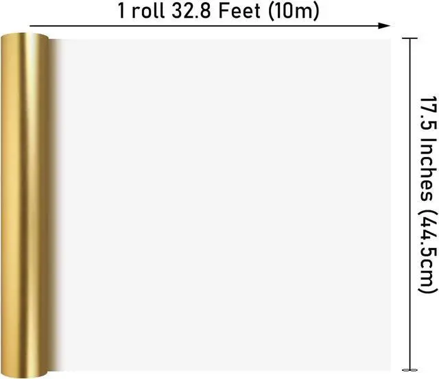 Alt view image 2 of 7 - NESCCI Matte Metal Gold Wrapping Paper, Solid Color Paper,Gift Wrapping Paper,Perfect for Wedding,Valentine's Day,Birthday, Christmas,Baby Shower,DIY Bouquet (17 Inches X 32.8 Feet)